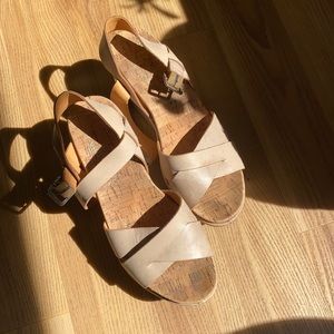 KorkEase Ava Wedges, Beige, Size 9